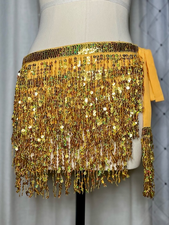 Accessories - ✨Gold Sequin Fringe Hip Scarf
